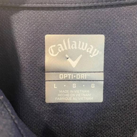 Callaway Golf Opti Dri Polo Shirt‎ Navy Blue Men’s Size Large (1026) - Picture 5 of 7